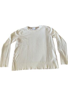 Women’s Cream Crew Neck Sweater - Lightweight Knit